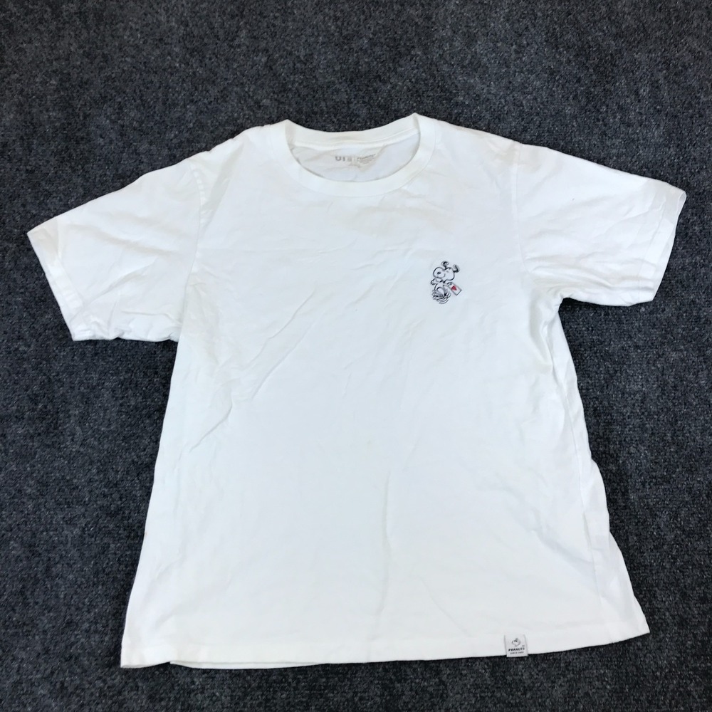 Uniqlo Peanuts UT T Shirt Womens Medium White Cotton World Famous Comic Classic